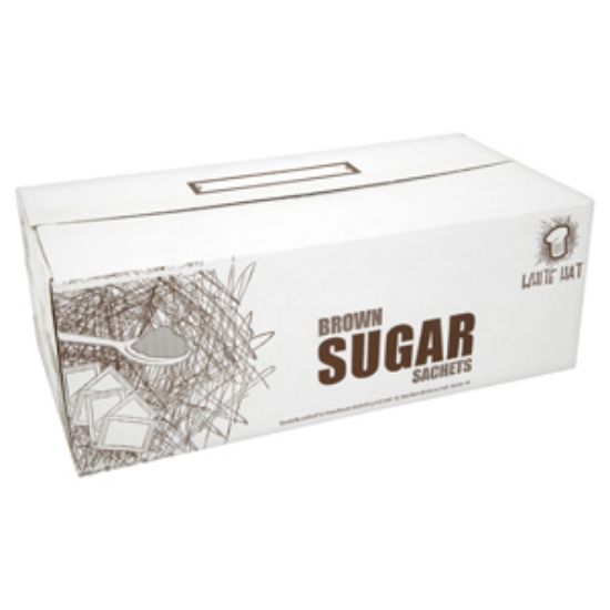 Picture of White Hat Sugar Sachets Brown x1000